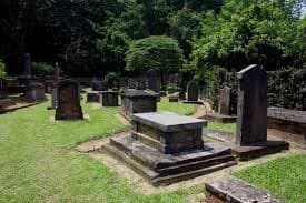 The colonial rest at British Garrison Cemetery.